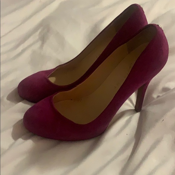 Ivanka Trump pink suede heels - Picture 2 of 3